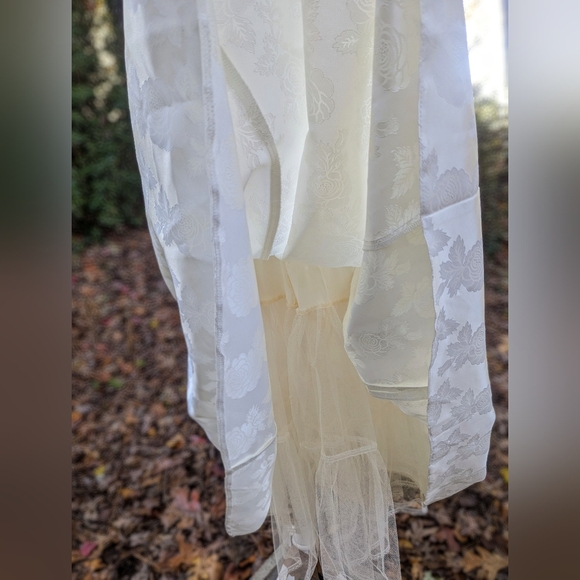 VINTAGE Jessica McClintock Brocade and Crinoline Skirt 80s - Picture 2 of 12